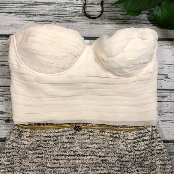 NWOT Alice + Olivia Elena Bustier silk dress Sz 4 - Picture 5 of 8